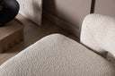 Fauteuil lounge design Velina – fauteuil bouclé moderne en quatre couleurs