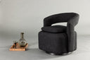 Fauteuil lounge design Velina – fauteuil bouclé moderne en quatre couleurs