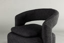 Fauteuil lounge design Velina – fauteuil bouclé moderne en quatre couleurs