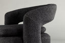 Fauteuil lounge design Velina – fauteuil bouclé moderne en quatre couleurs