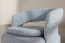 Fauteuil lounge design Velina – fauteuil bouclé moderne en quatre couleurs