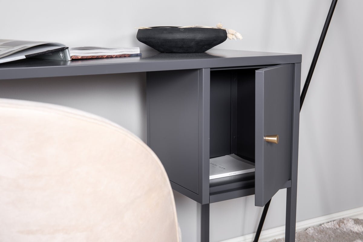 Desk Maru - modern design with practically integrated side cabinet