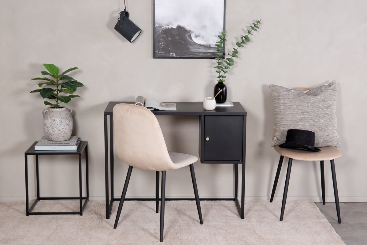 Desk Maru - modern design with practically integrated side cabinet