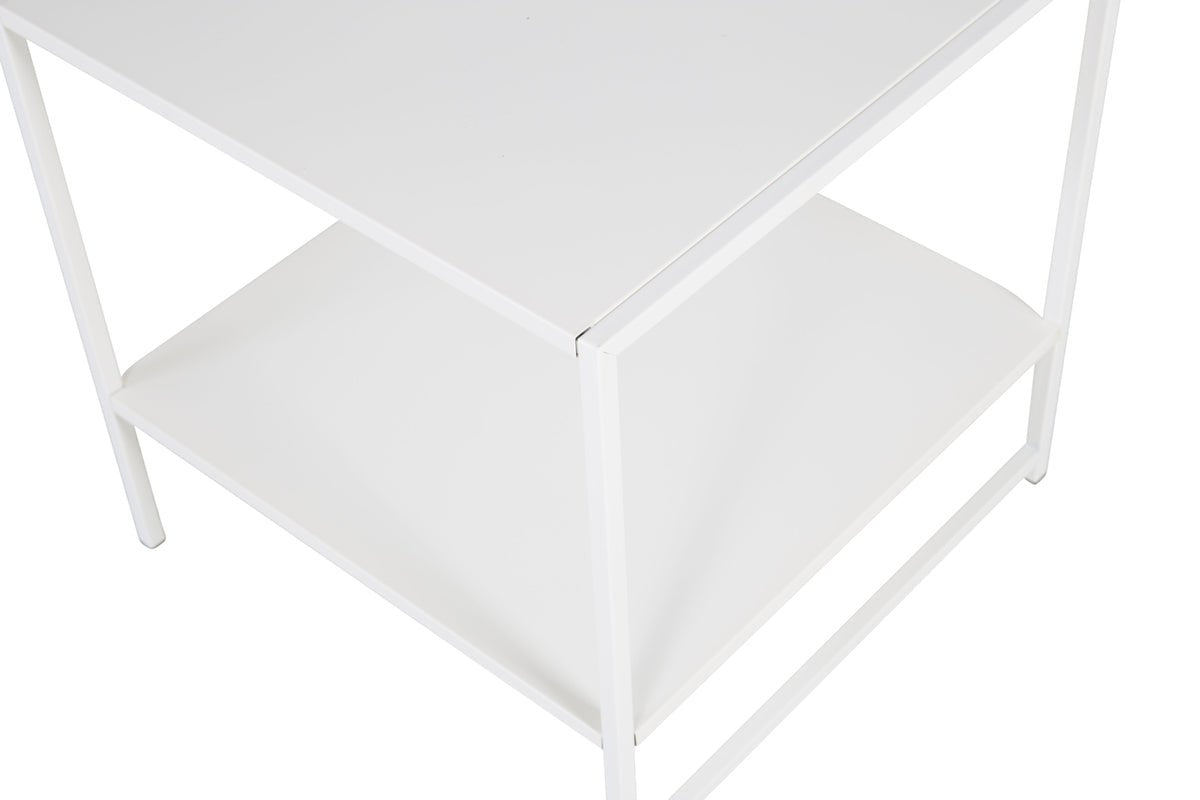 Table d'appoint Konsti – en deux tailles en Blanc & Noir