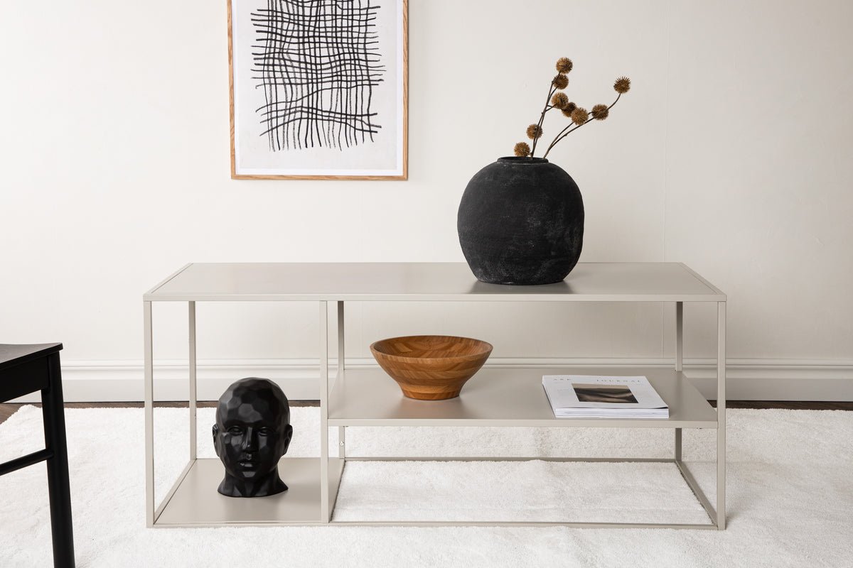 Table basse/table d'appoint Nammos – en quatre couleurs avec trois surfaces de rangement