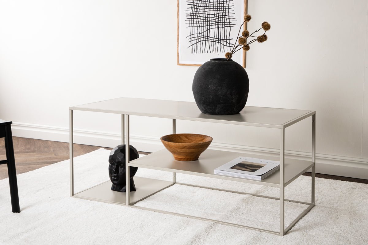 Table basse/table d'appoint Nammos – en quatre couleurs avec trois surfaces de rangement