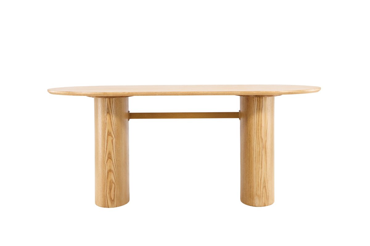 Dining table Maui - with oval tabletop in wood look