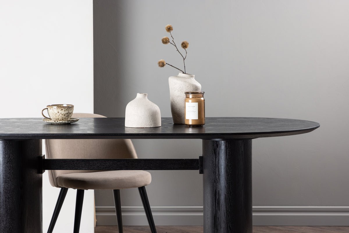 Dining table Maui - with oval tabletop in wood look