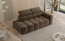 Canapé design 3 places avec chaise longue Mia en Chenille