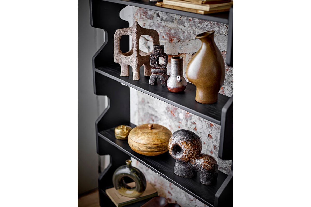 Vase « Brown Circle » - vase en céramique marron