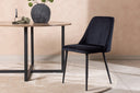 2-piece set - Chair Liora made of soft polyester velvet