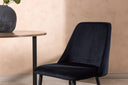 2-piece set - Chair Liora made of soft polyester velvet