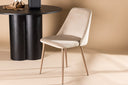 2-piece set - Chair Liora made of soft polyester velvet