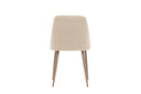 2-piece set - Chair Liora made of soft polyester velvet