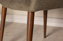 2er Set - Stuhl Future mit Beinen in modernem Walnussbraun