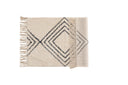 Badematt Ubud - am schwaarz-wäisse Design aus absorbéierender Baumwoll