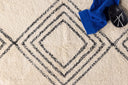 Badematt Ubud - am schwaarz-wäisse Design aus absorbéierender Baumwoll