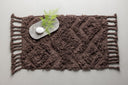 Tapis de bain Savia – 100% coton en gris foncé ou marron