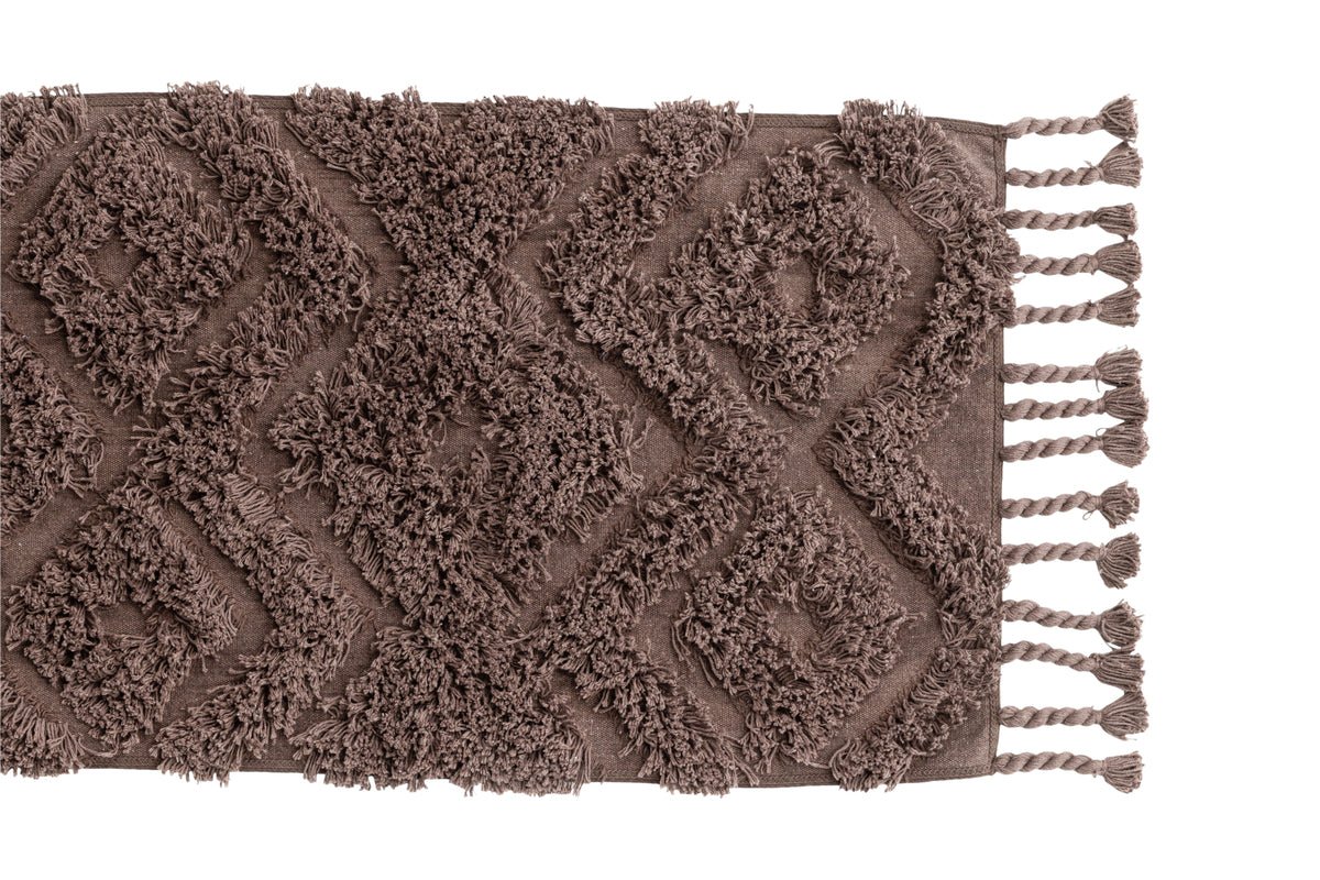 Bath Mat Savia – 100% Cotton in Dark Gray or Brown
