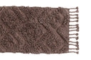 Tapis de bain Savia – 100% coton en gris foncé ou marron