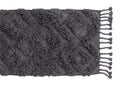 Tapis de bain Savia – 100% coton en gris foncé ou marron