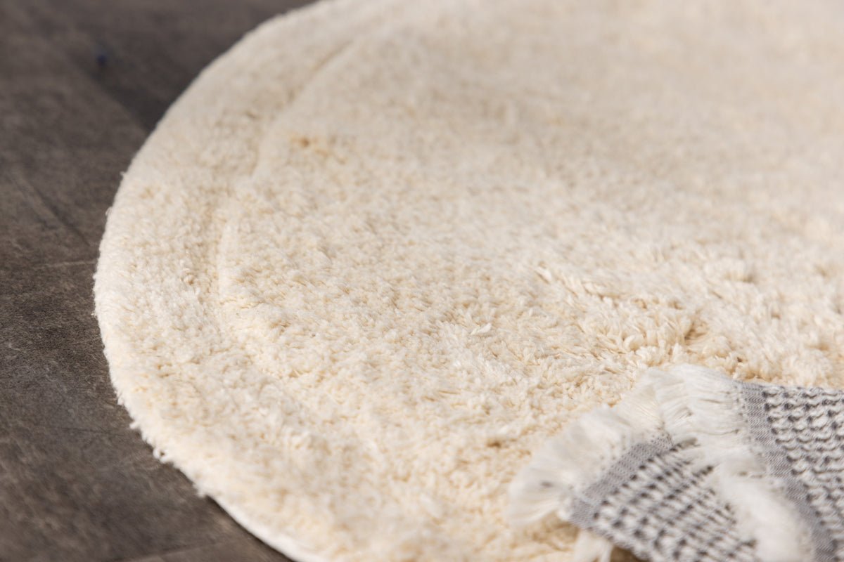 Rug Noah – handmade in Beige from cotton