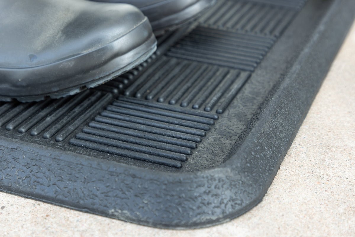 Tapis à chaussures Lora - en Noir en caoutchouc