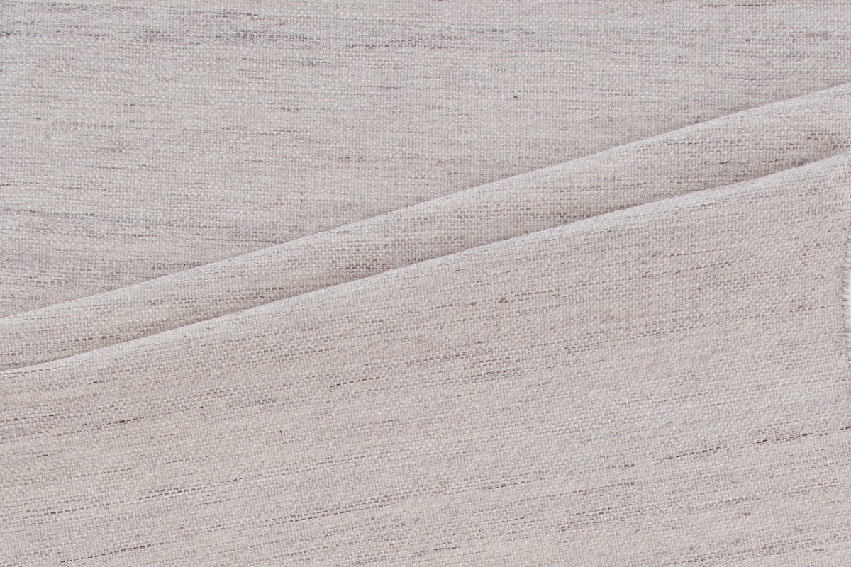 Rug Zay – handwoven in Beige from polyester & cotton