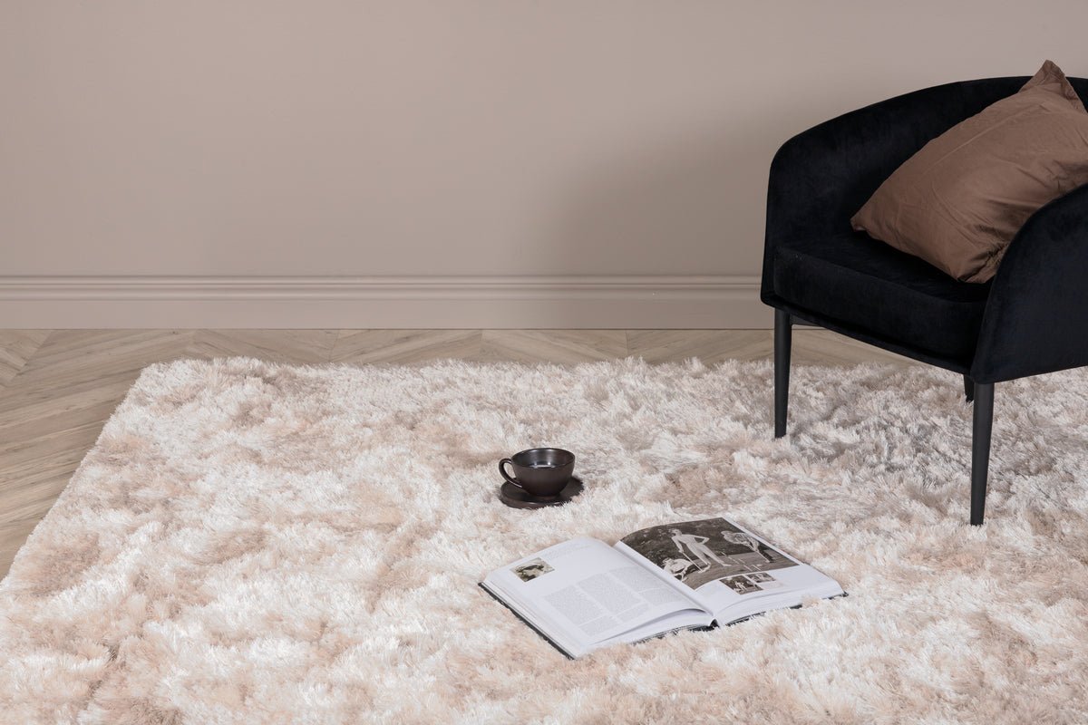 Tapis Aylin – avec effet scintillant en polyester et coton