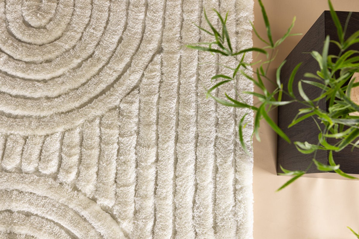 Tapis Elano – pour salon et chambre à coucher en polyester et coton