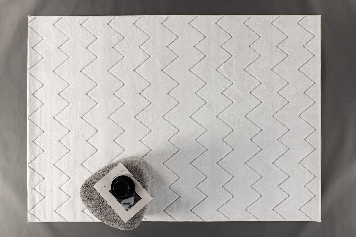 Tapis Lyra – en polyester blanc ou marron