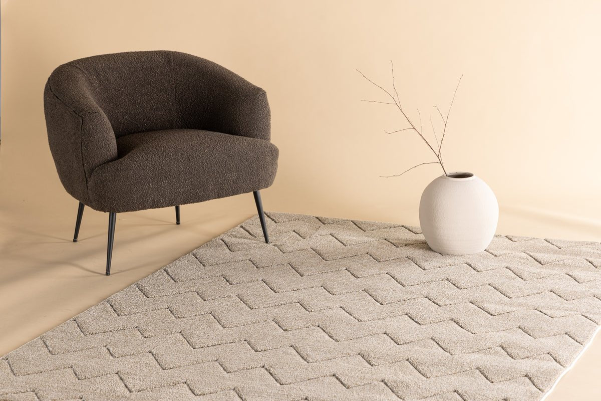 Tapis Lyra – en polyester blanc ou marron