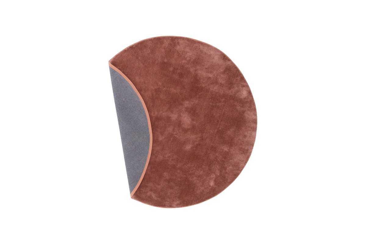 Tapis Vasia – rond avec effet brillant en polyester