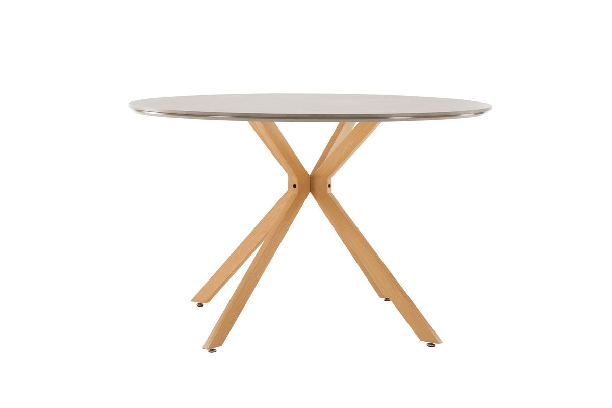 Dining table Tahiri – a round dining table with luxurious character and natural elegance