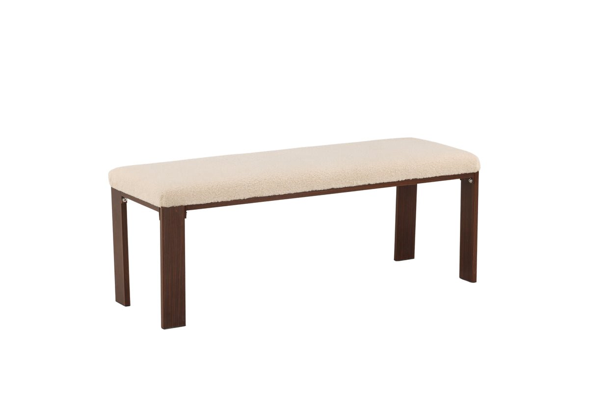 Bench "Leli" – with soft fleece seat surface