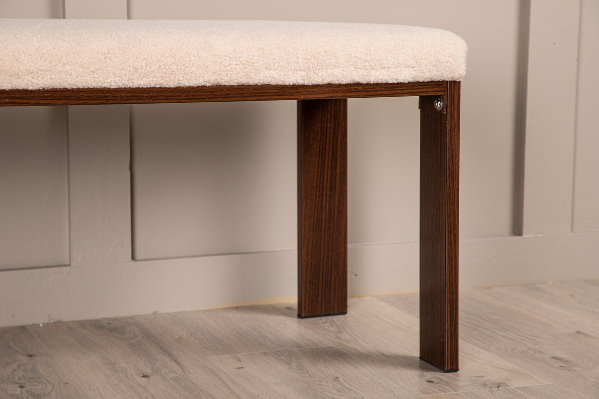 Bench "Leli" – with soft fleece seat surface