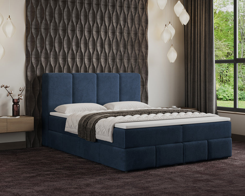 Lit boxspring Venedig Velours avec rangement