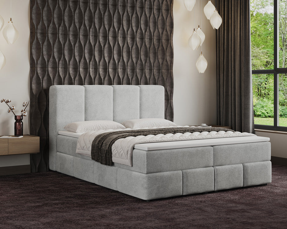 Lit boxspring Venedig Velours avec rangement