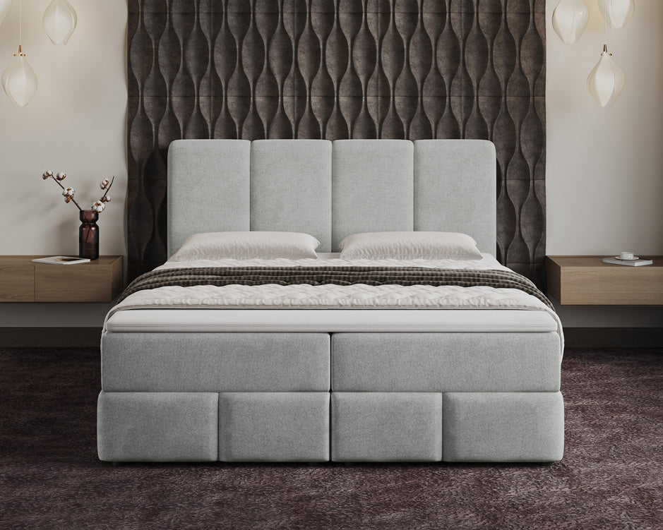 Lit boxspring Venedig Velours avec rangement