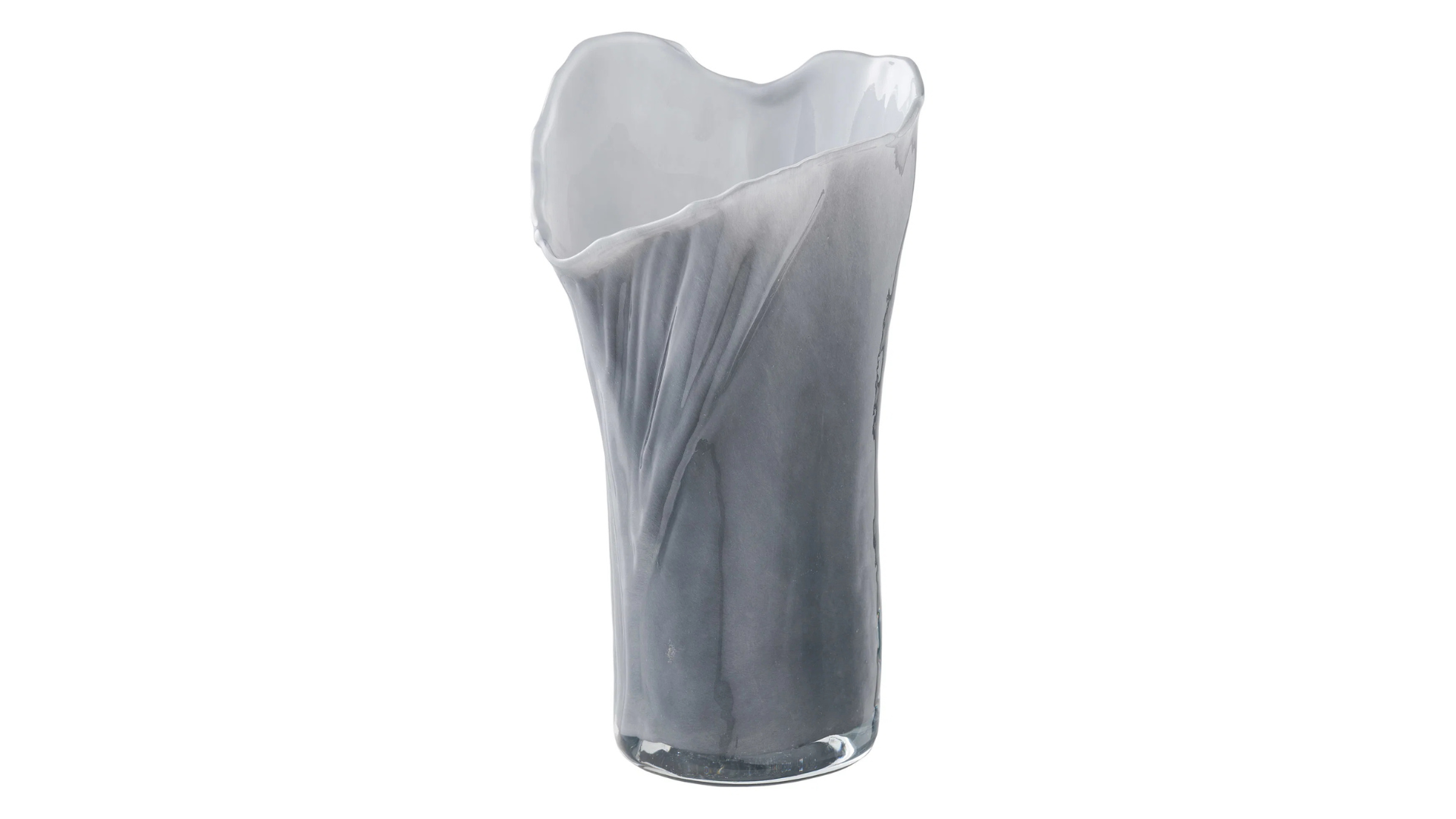 Smokey vase - made of high-quality glass