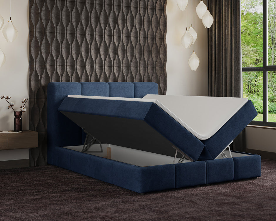 Lit boxspring Venedig Velours avec rangement