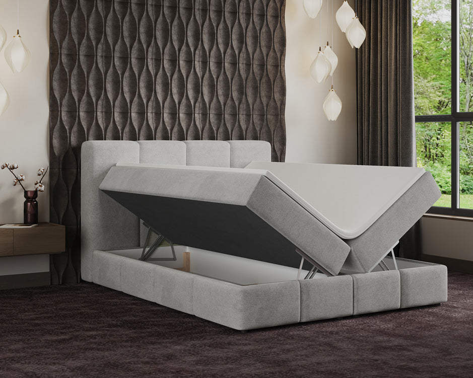 Lit boxspring Venedig Velours avec rangement