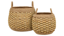 Set of 2 Shelly baskets - in a round shape