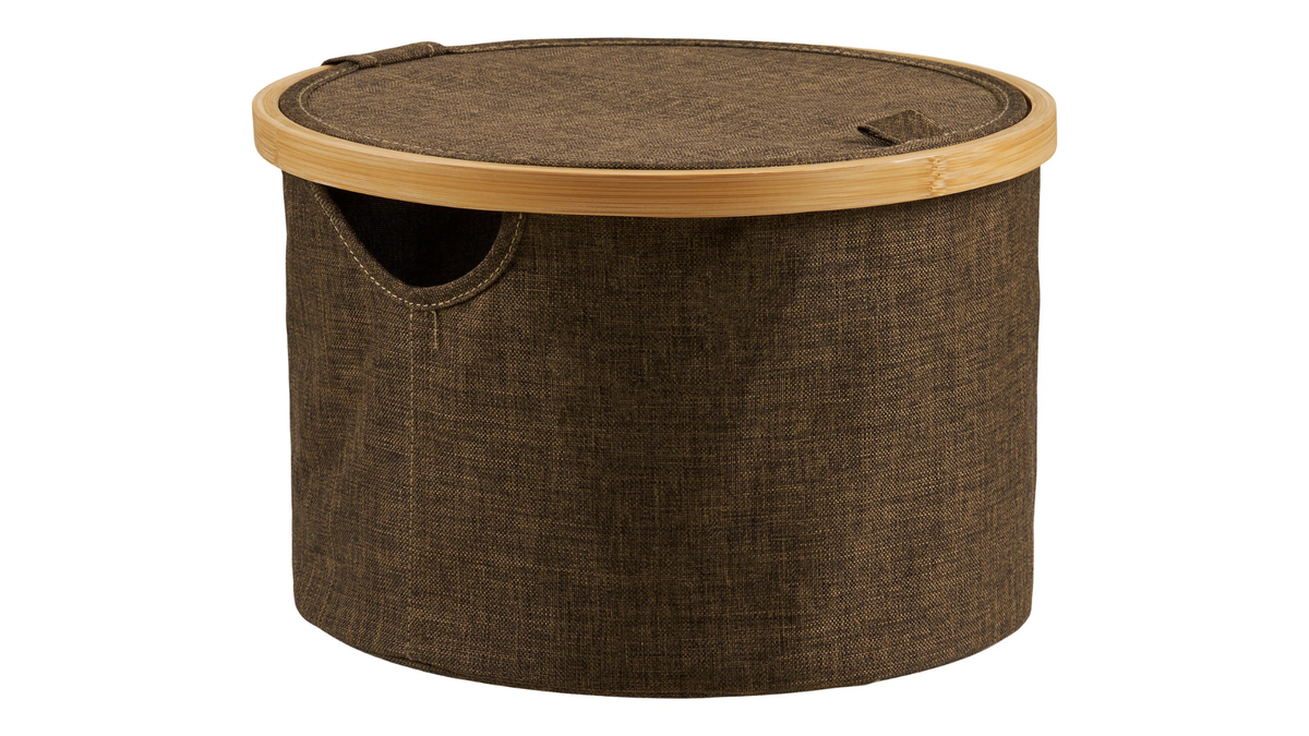 Panier de rangement Nuro - en bambou et polyester