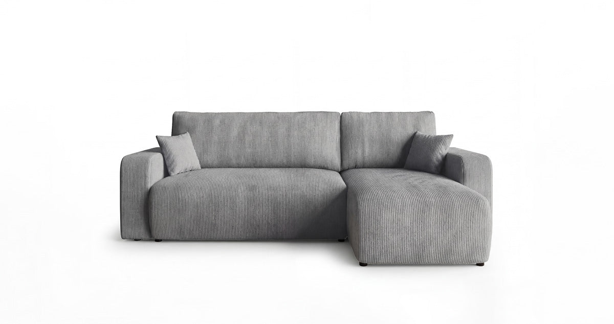 Designer Sofa Calva with Sleeper and Folding Function in Corduroy
