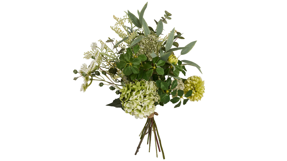 Artificial flower bouquet Golden Hour - with radiant golden accents
