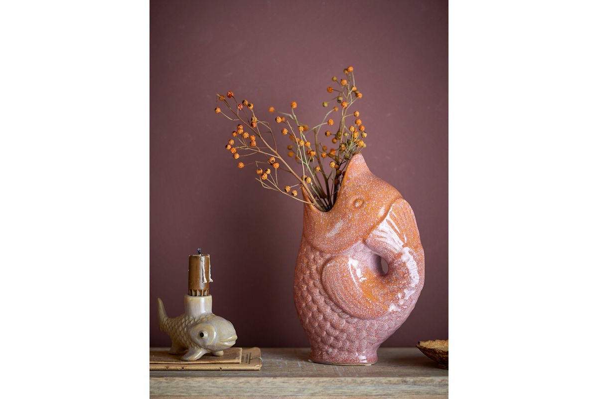 Vase « Nerio » – Grès brun