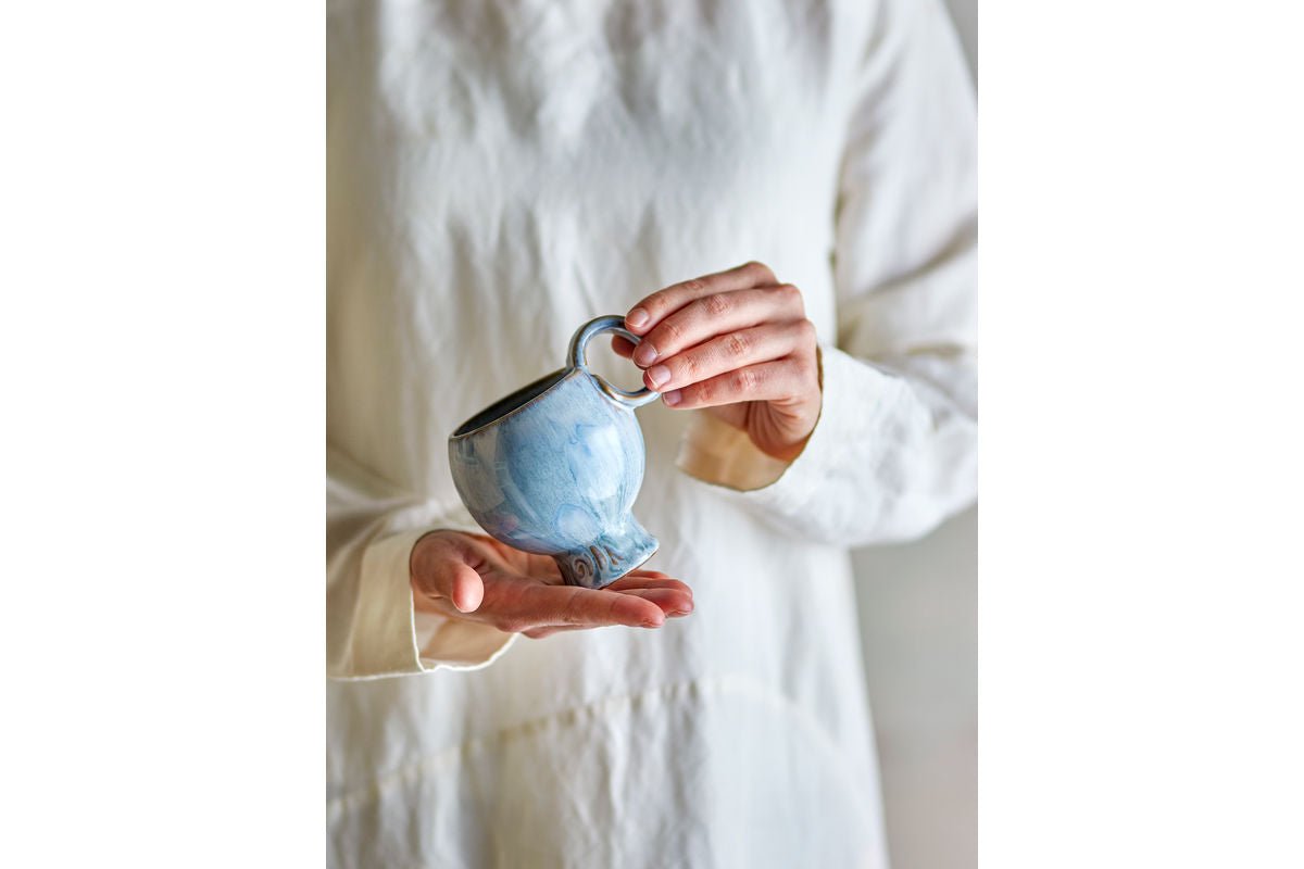 Ensemble de gobelets Haldin – Grès bleu (4 pièces)