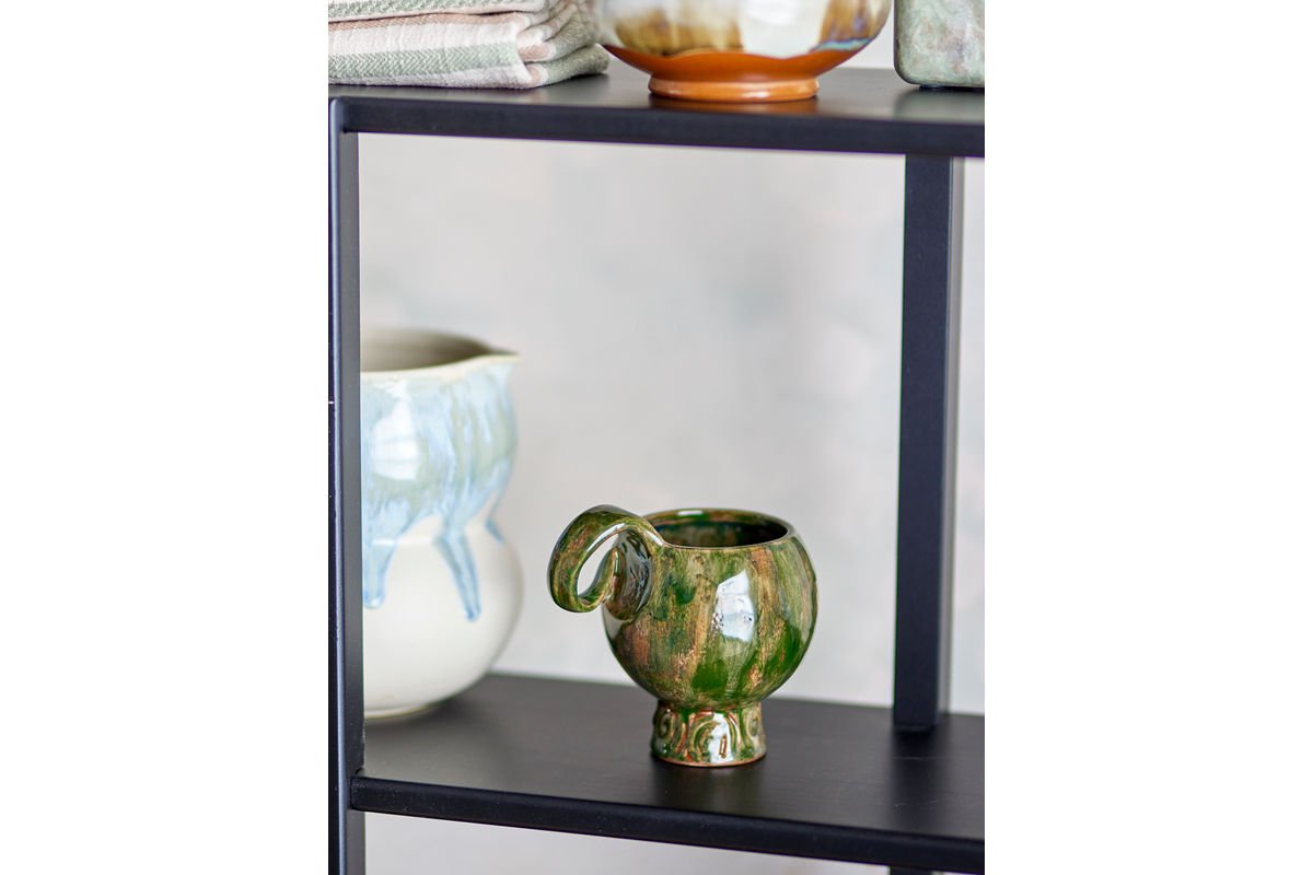 Tassen-Set „Elane“ – Grünes Steingut (4-teilig)