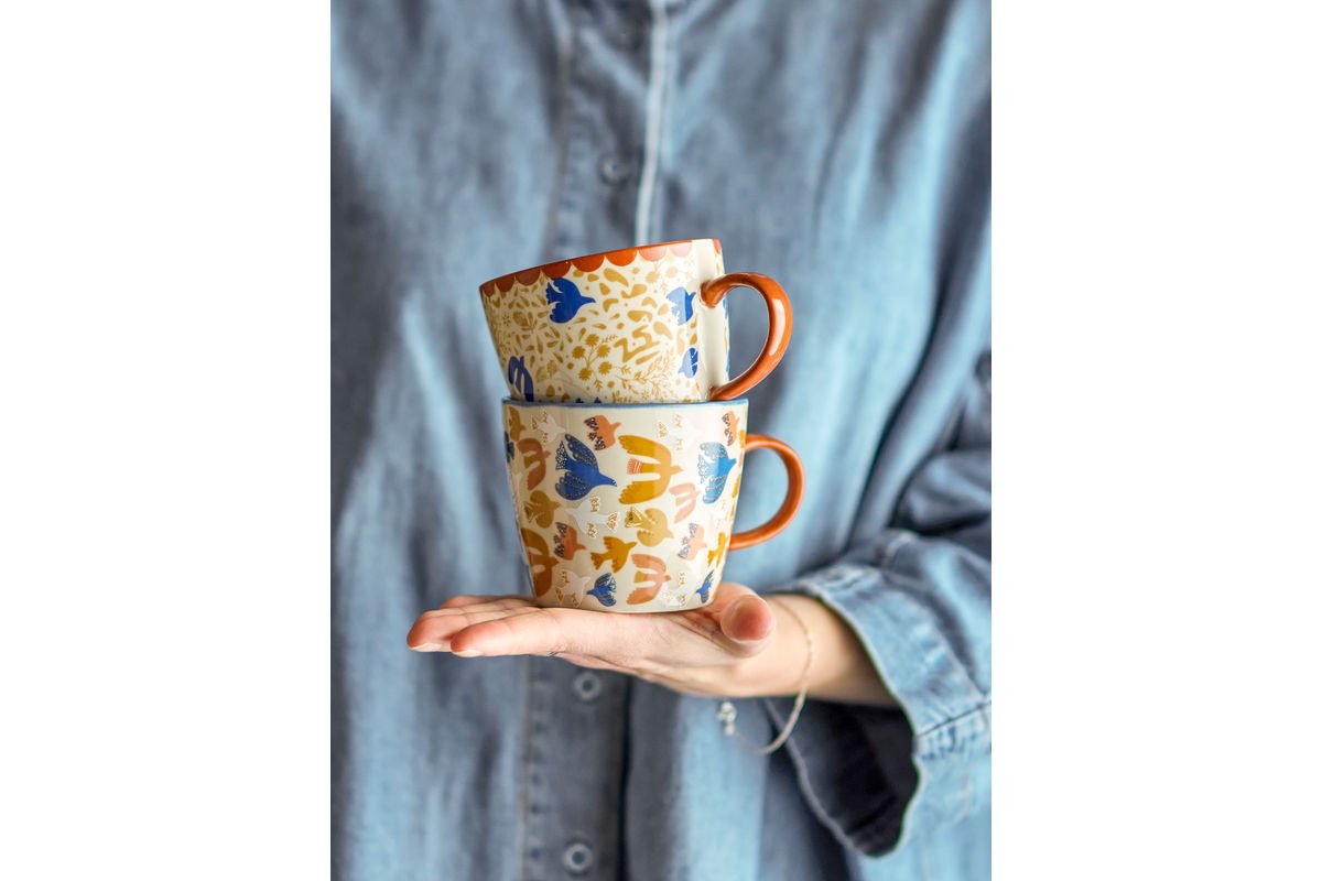 Ensemble de gobelets Salen – Faïence colorée (2 pièces)